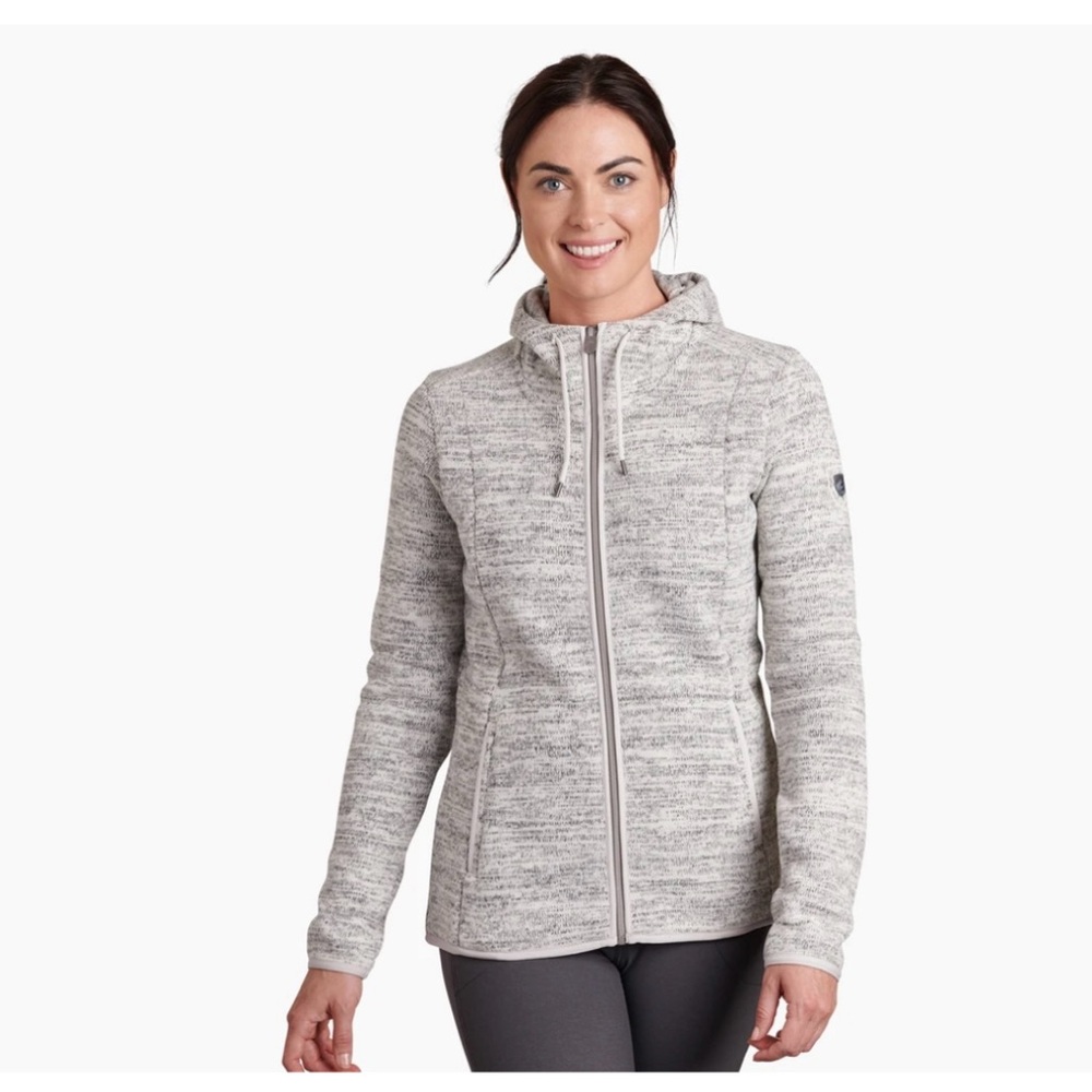 KÜHL Gray Knit Sweater Hoodie Jacket
